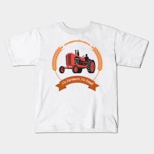 No Farmers No Food Kids T-Shirt